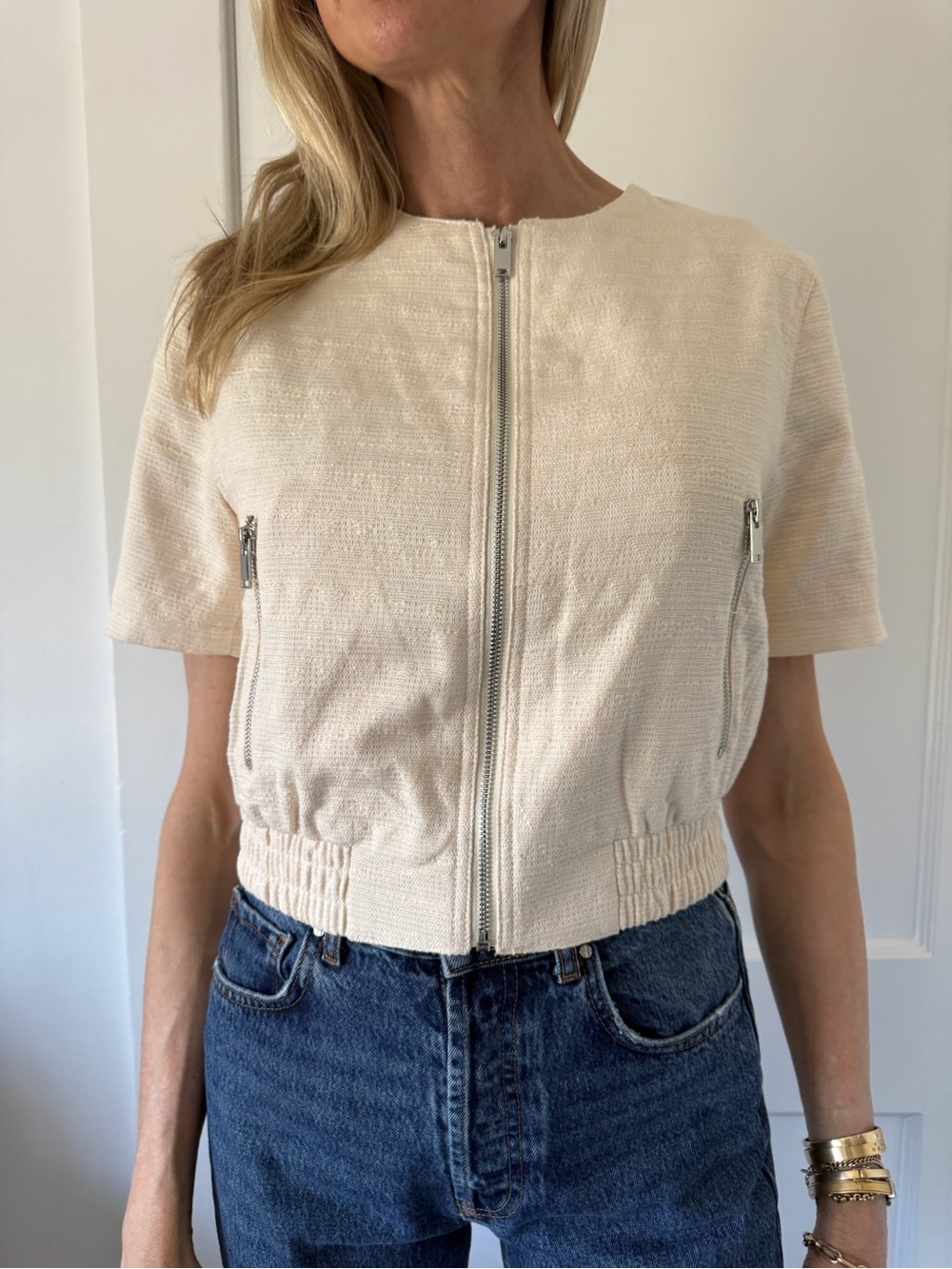 Evereve ‘Billie Textured Bomber’